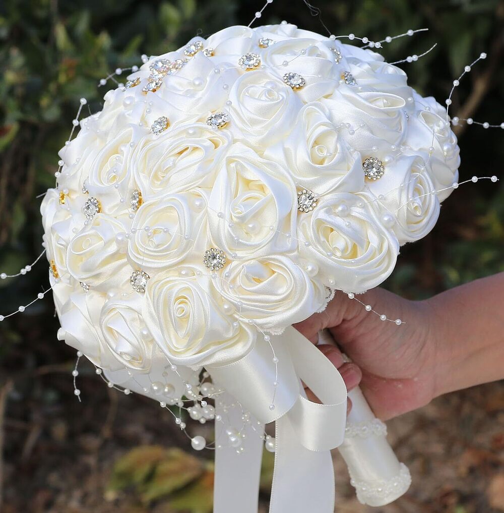 2865 Bridal Wedding Bouquet Round Bling Brooch Bouquet Throw Toss
